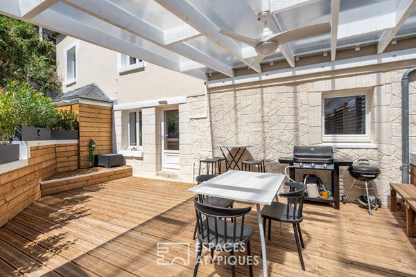 Maison cosy semi troglodyte