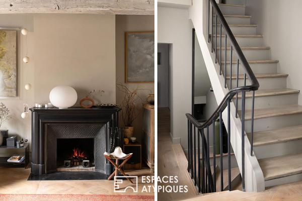 Duplex au dernier étage avec terrasse plein ciel et balcon