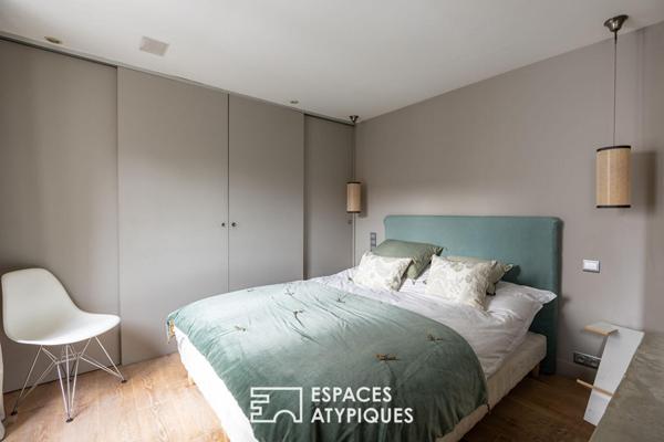 Duplex au dernier étage avec terrasse plein ciel et balcon