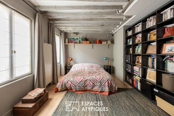 Duplex au dernier étage avec terrasse plein ciel et balcon