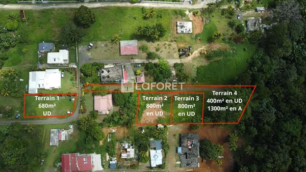 Achat terrain Lamentin - 800 m² - 154 000 €