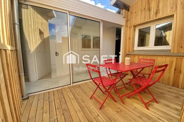 Appartement dans maison partagée à 300 mètres de la plage d'Eyrac + garage