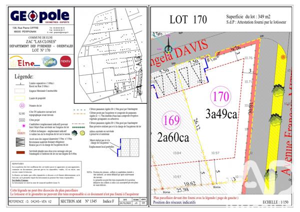 Terrain à vendre 350 m² Elne