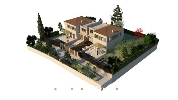 Terrain constructible Aix-en-Provence (13100) 554 m² Permis accordé et purgé Projet familial / intergénérationnel