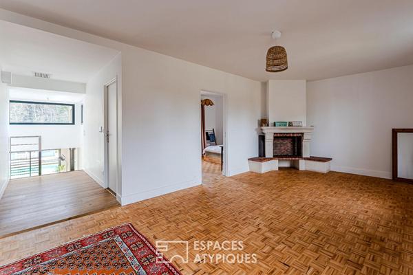 Maison d’architecte rénovée entre forêt et océan