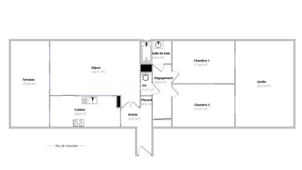 Appartement de 67,94 m²