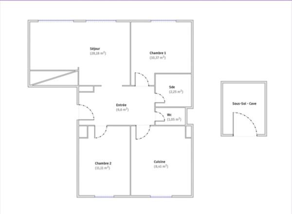 Appartement à louer 3 pièces CHATILLON (92)