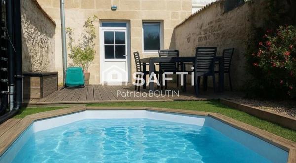 MAISON DE VILLE 3 CHAMBRES GARAGE PISCINE + LOGEMENT 2 CHAMBRES EN CENTRE VILLE !