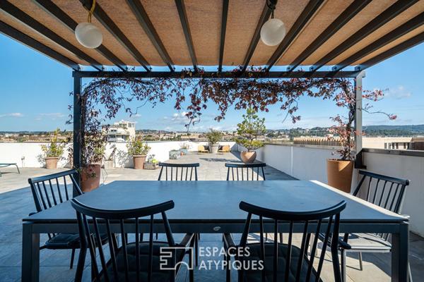 Toit-terrasse et vue Sainte-Victoire