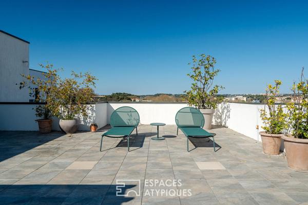 Toit-terrasse et vue Sainte-Victoire