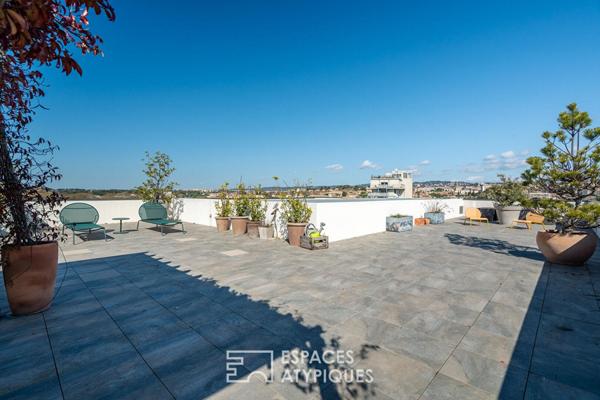 Toit-terrasse et vue Sainte-Victoire