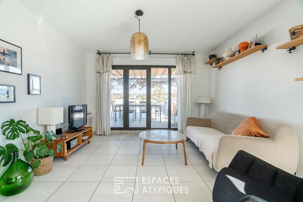 Toit-terrasse et vue Sainte-Victoire