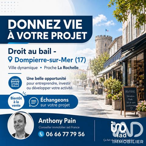 Droit au bail à vendre 96 m² Dompierre-sur-Mer