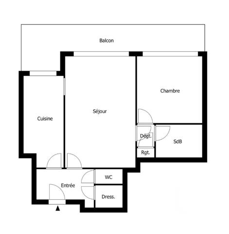 Appartement 2 pièces de 56 m² à Vaujours (93410)