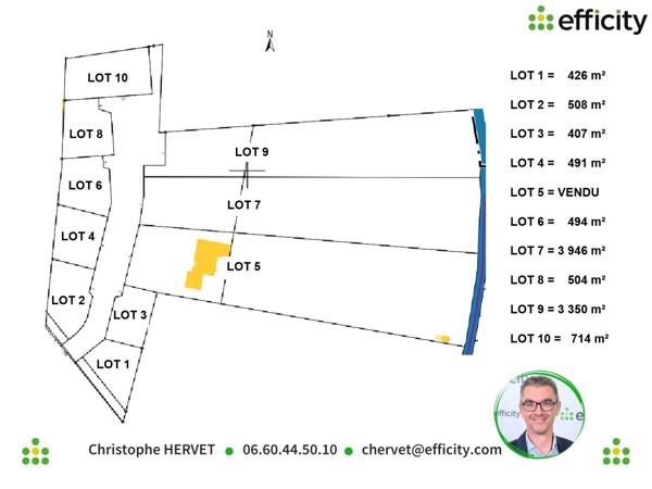 Terrain - 3350 m² Exclusivité efficity