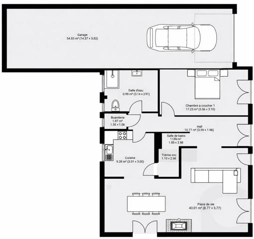 BRON CENTRE Maison 7 pièces avec grand garage et sous-sol