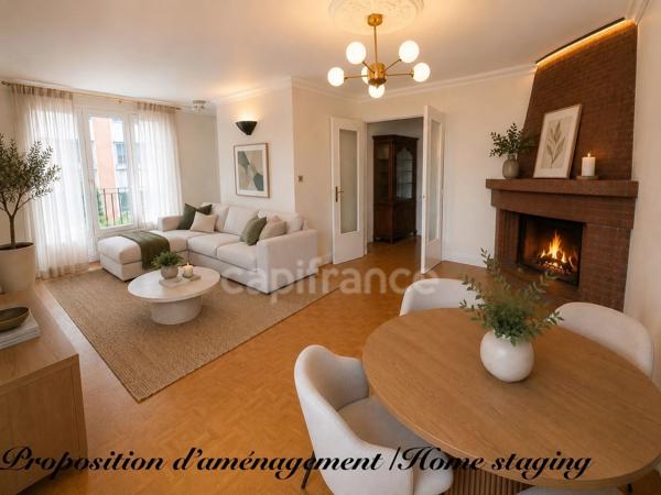 Appartement 4 pièces à vendre à Bondy (93140) – Mare à la Veuve – 82 m² – 3 chambres – 1er étage – Parking – Cave – DPE C