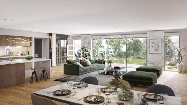 Appartement T3 78m2 avec terrasse et jardin de 94m2 - piscine dans la résidence vue mer