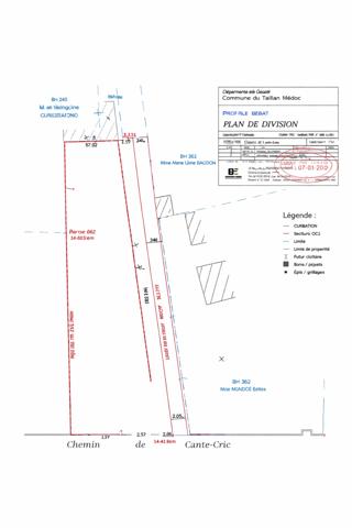 Terrain à vendre 852 m² Le Taillan-Médoc