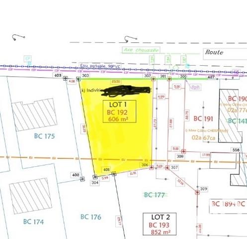 Terrain à vendre 606 m² Toulon-sur-Allier