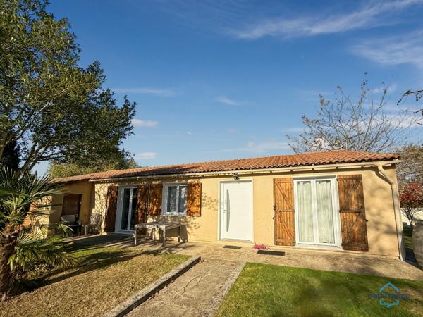 Dpt Gers (32), à vendre BARCELONNE DU GERS Maison de plain-pied T4 de 91m² habitables + grand garage sur 637m² de terrain, au calme