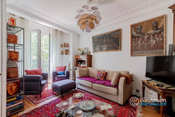 4P - 2 chambres - balcon - immeuble 1913