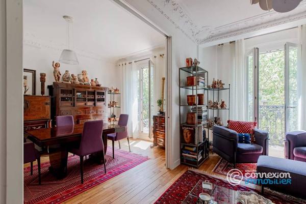 4P - 2 chambres - balcon - immeuble 1913