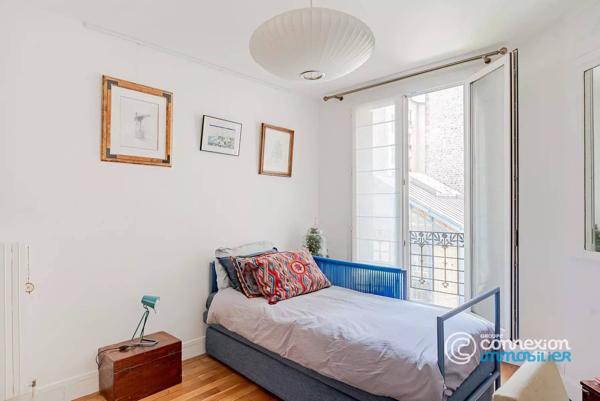 4P - 2 chambres - balcon - immeuble 1913
