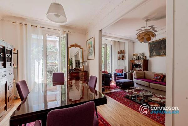 4P - 2 chambres - balcon - immeuble 1913