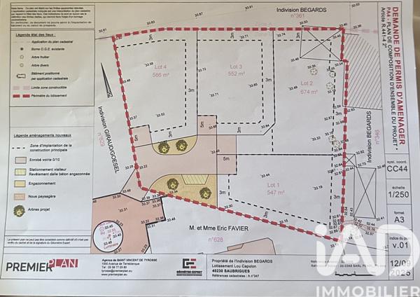 Terrain à vendre 552 m² Saubrigues