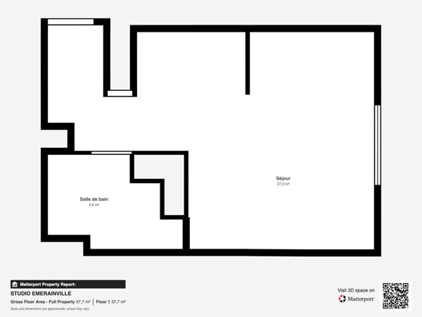 Vente Studio 1 pièces 34 m2 à Émerainville