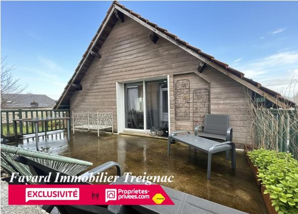 Maison Individuelle centre Treignac 85 m²  -  Jardin 1000m² - garage 110m²