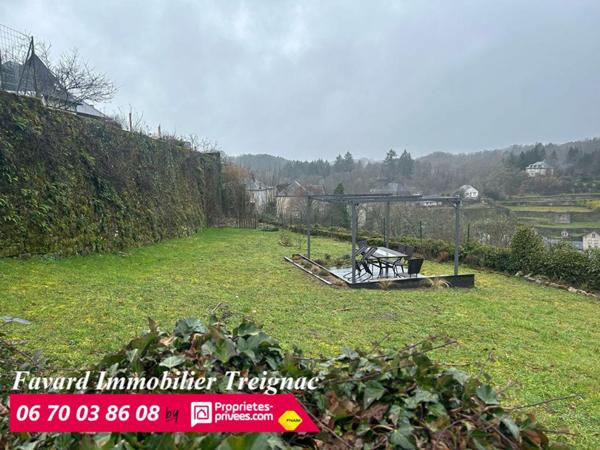Maison Individuelle centre Treignac 85 m²  -  Jardin 1000m² - garage 110m²