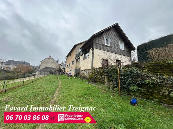 Maison Individuelle centre Treignac 85 m²  -  Jardin 1000m² - garage 110m²
