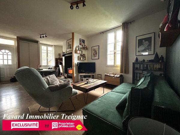 Maison Individuelle centre Treignac 85 m²  -  Jardin 1000m² - garage 110m²