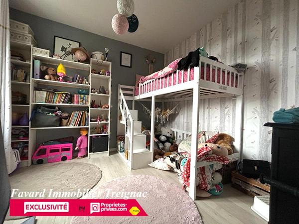 Maison Individuelle centre Treignac 85 m²  -  Jardin 1000m² - garage 110m²