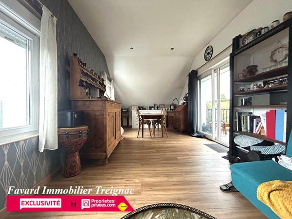 Maison Individuelle centre Treignac 85 m²  -  Jardin 1000m² - garage 110m²