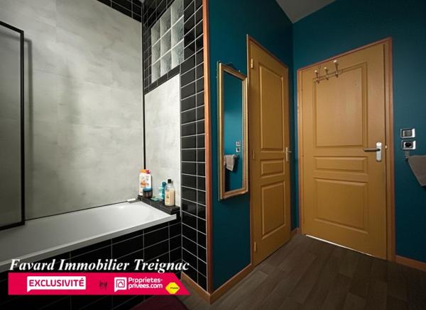 Maison Individuelle centre Treignac 85 m²  -  Jardin 1000m² - garage 110m²