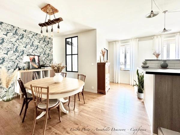 RIOM - EXCLUSIVITÉ – Maison de ville de caractère P6 entièrement rénovée avec jardin, abri et cave