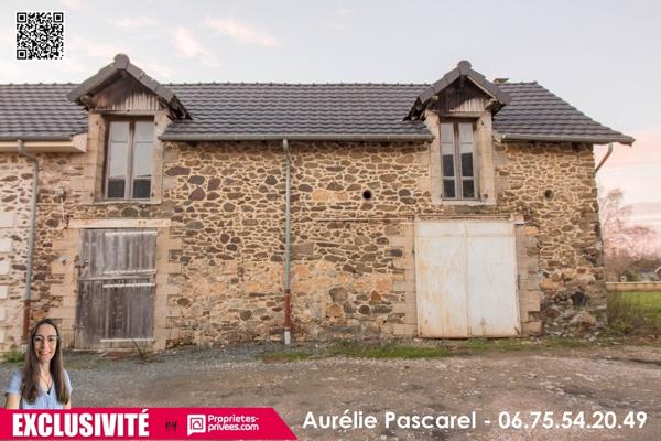 * EXCLUSIVITE * ARNAC - POMPADOUR (19230) : Grange en pierre à rénover en Maison - ENV. 140m² - terrain de 388m2 - 49 990
