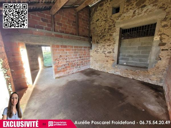 * EXCLUSIVITE * ARNAC - POMPADOUR (19230) : Grange en pierre à rénover en Maison - ENV. 140m² - terrain de 388m2 - 49 990