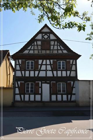 À vendre – Maison alsacienne de caractère à rénover avec terrain de 1062m² – Centre de Mommenheim (67)