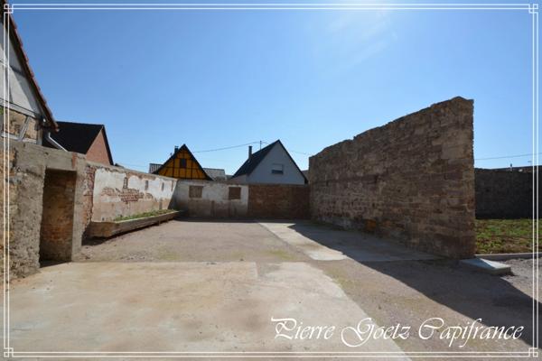 À vendre – Maison alsacienne de caractère à rénover avec terrain de 1062m² – Centre de Mommenheim (67)