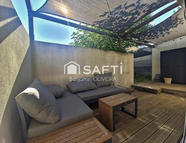 Maison individuelle 2 pièces de 48 m² avec terrasse et jardin