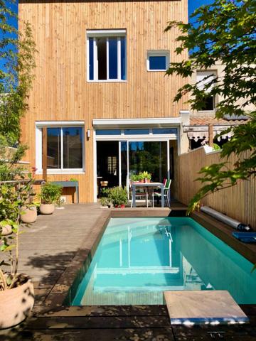 Charmante échoppe en pierre avec piscine - Sacré-Coeur - Nansouty