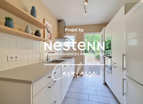 Opportunité ! Parc de Cavalaire, villa d'environ 140 m² avec vue mer sur un terrain piscinable d'environ 1400 m²