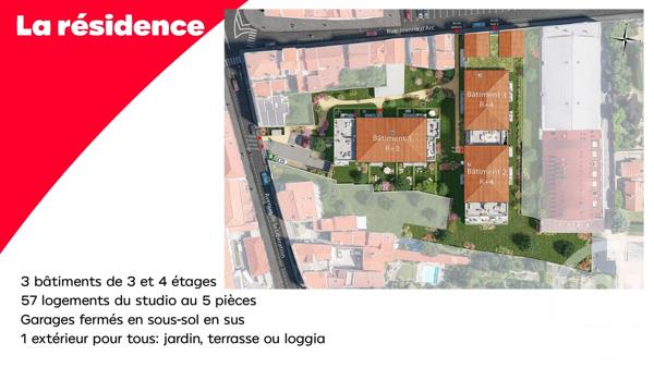 Appartement à vendre  4 pièces - 81 m 2   RIOM  - 63