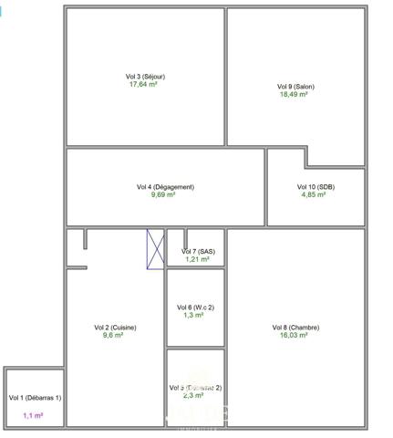 Appartement F3 traversant de 81,11 m²– 13 rue Bonnabaud, Clermont-Ferrand Détails des diagnostics énergétiques