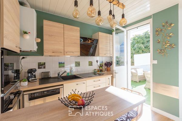 Dans le quartier de ST MICHEL avec terrasse et garage