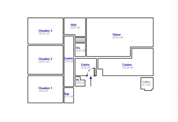 Appartement 4 pièces à louer à Nice - Quartier Caucade